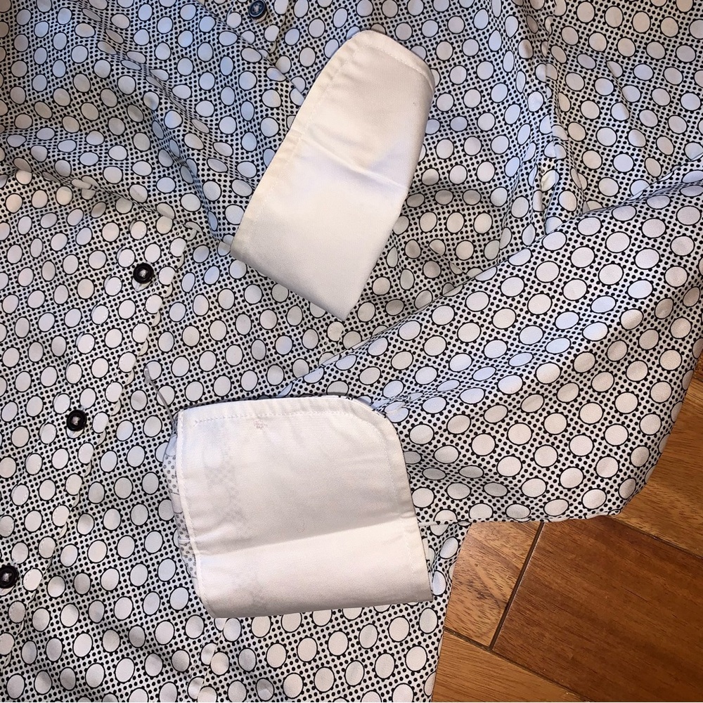 Ben Sherman Polka Dot Mod Flip Cuff Button Down S… - image 5